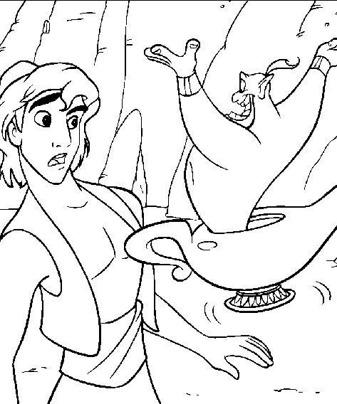 Coloriages aladin 23