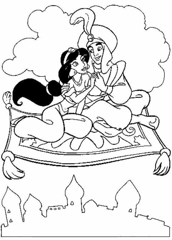 Coloriages aladin 42