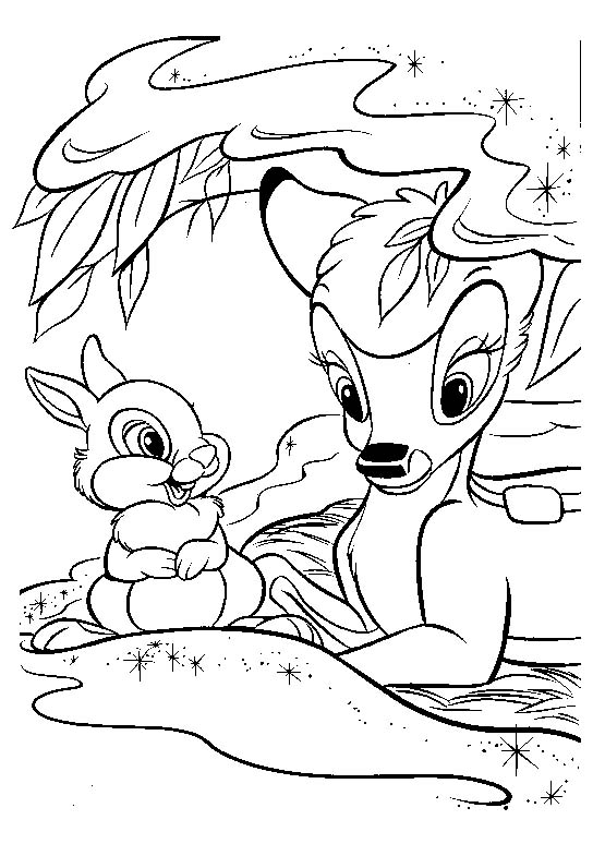 Coloriages bambi 86