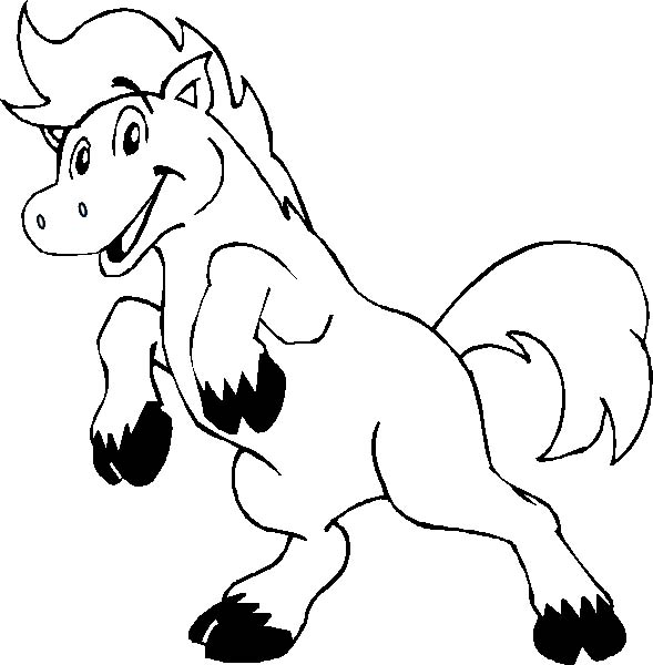 Coloriages cheval 8