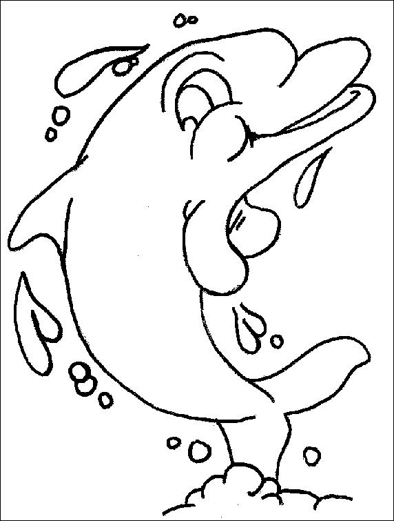 Coloriages dauphins 37
