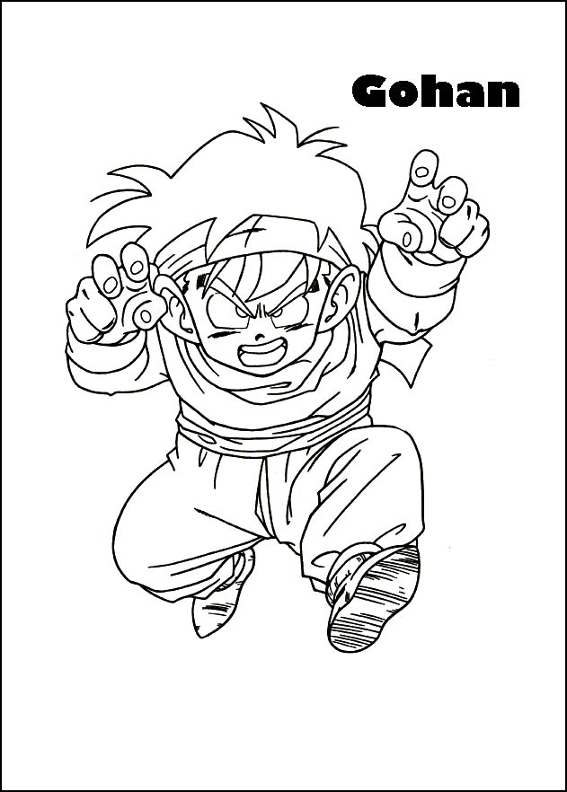 Coloriages dragon ball z 16