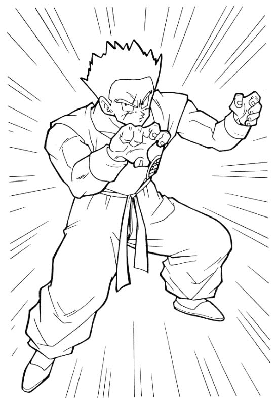 Coloriages dragon ball z 19