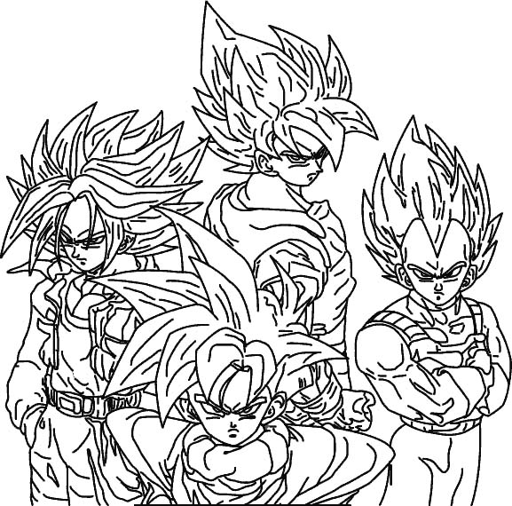 Coloriages dragon ball z 43