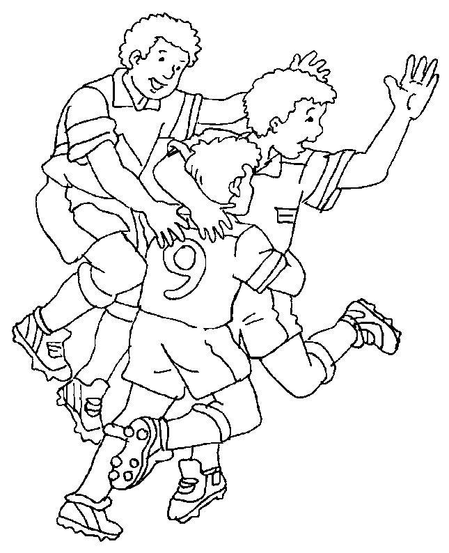 Coloriages football 16
