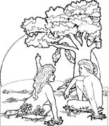 Coloriages adam eve 6