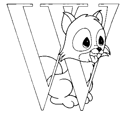 Coloriages alphabet 23