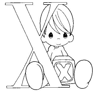 Coloriages alphabet 24