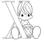 Coloriages alphabet 24