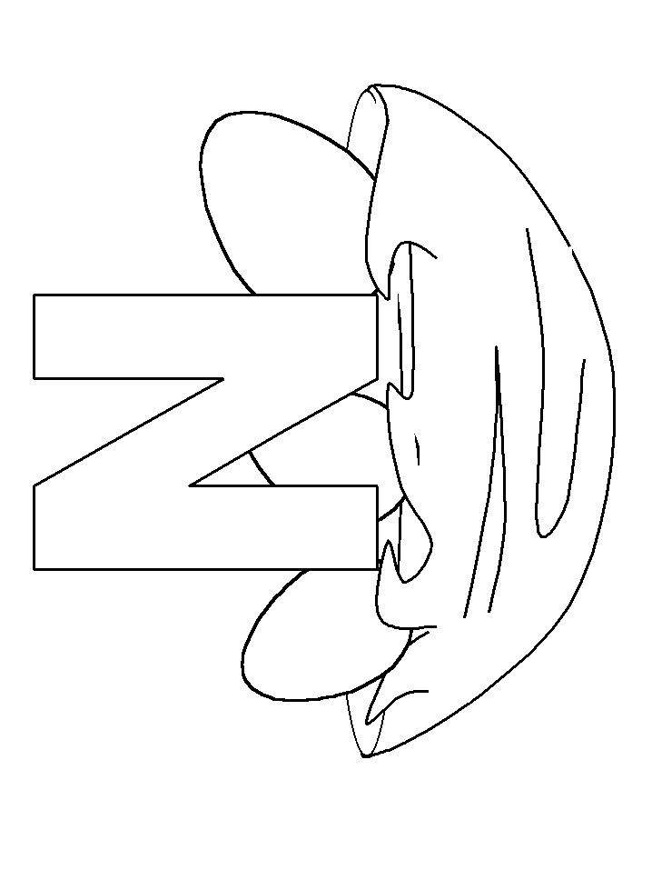 Coloriages alphabet coloriage 14