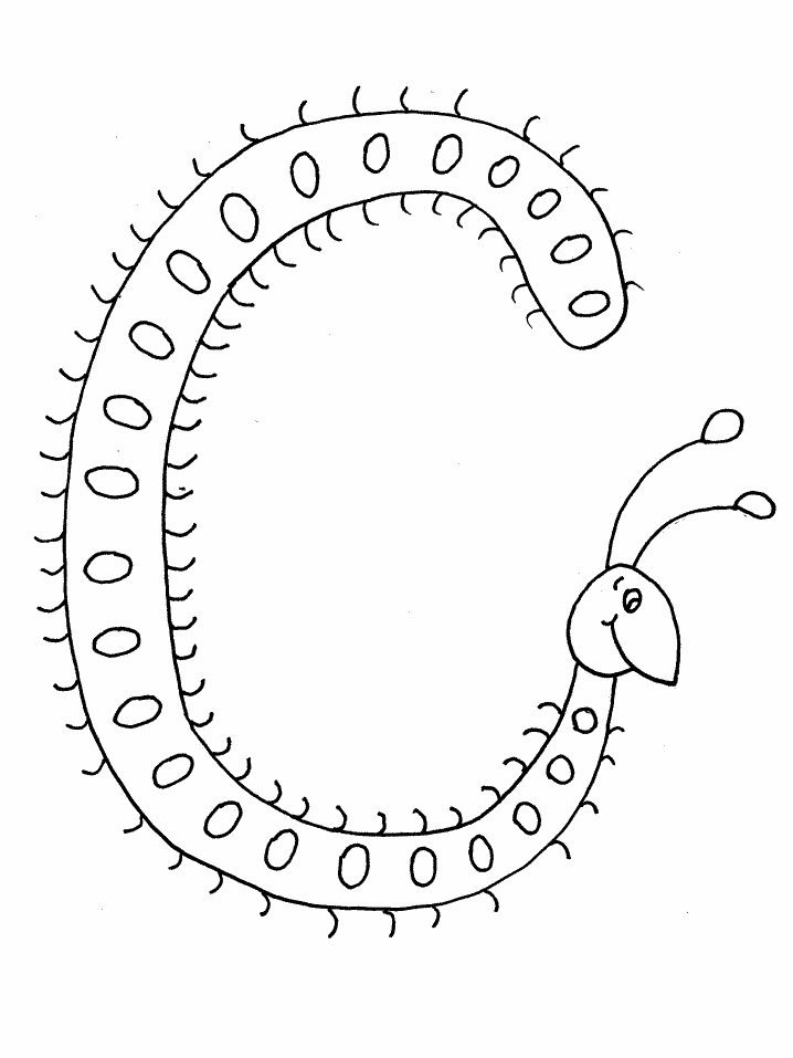 Coloriages alphabet coloriage 3