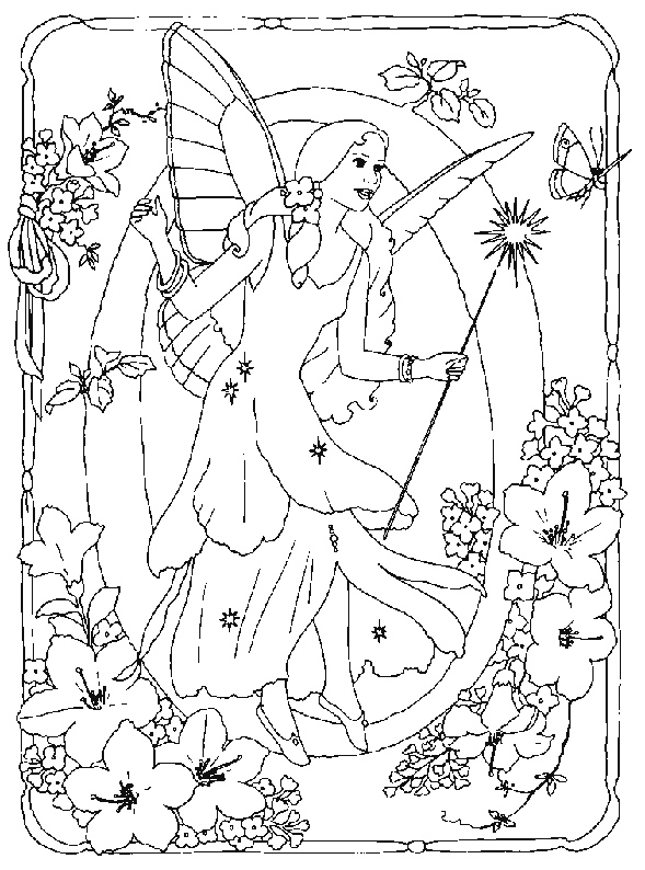 Coloriages alphabet fee 15