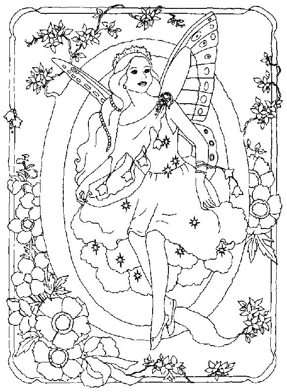 Coloriages alphabet fee 17