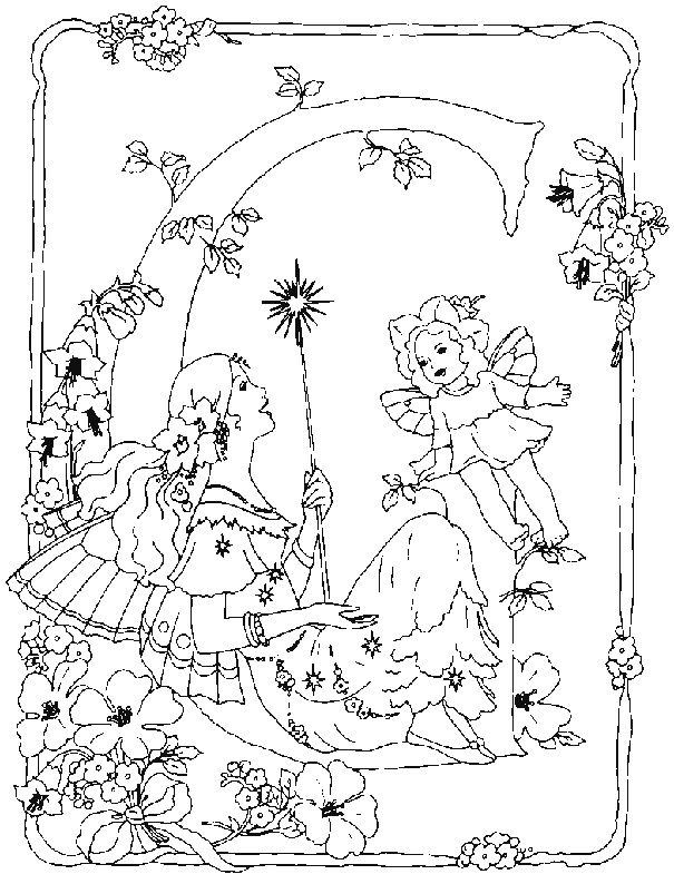 Coloriages alphabet fee 8