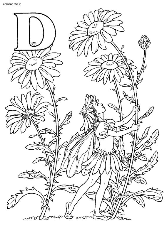 Coloriages alphabet fee 2 4