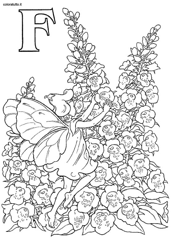 Coloriages alphabet fee 2 6