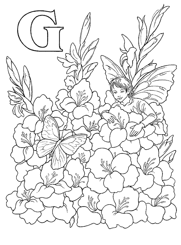 Coloriages alphabet fee 2 7