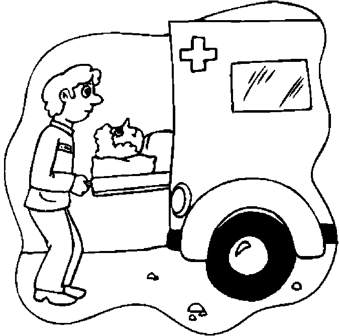 Coloriages ambulances 19