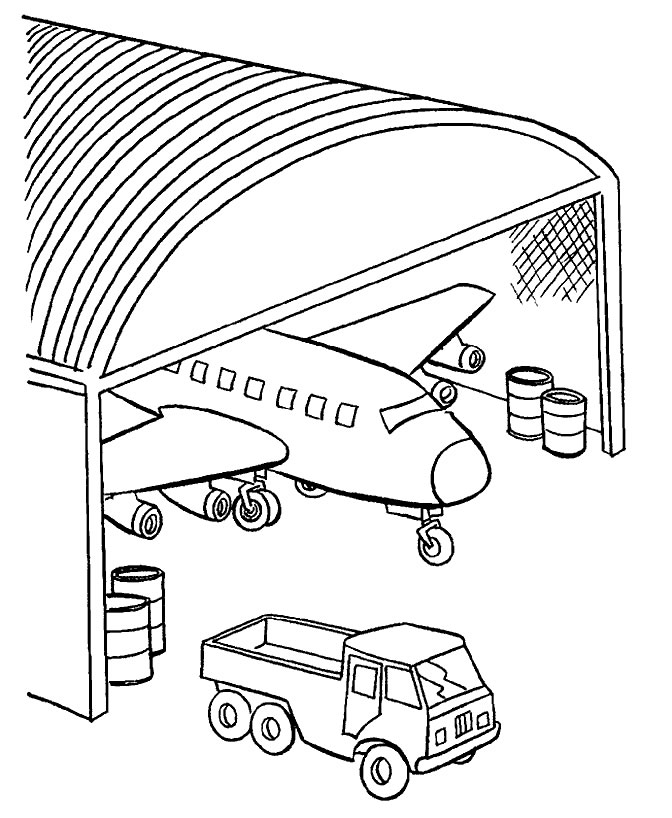 Coloriages avions 11