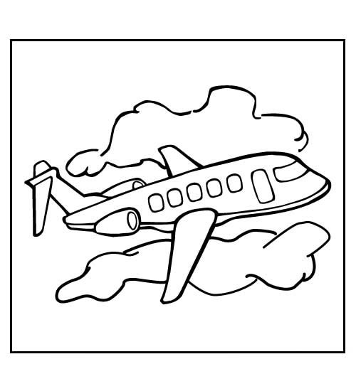 Coloriages avions 13