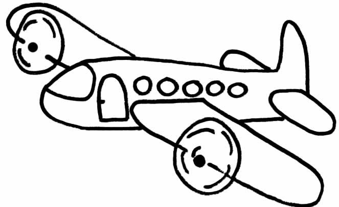 Coloriages avions 14