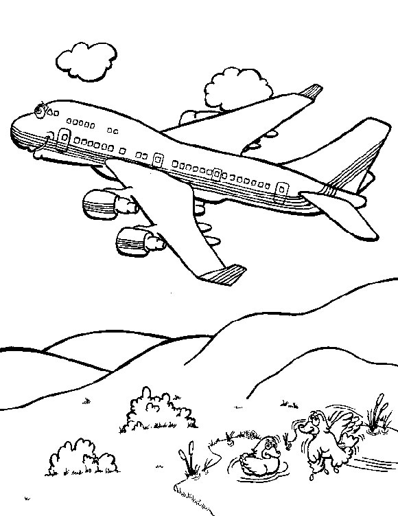 Coloriages avions 6