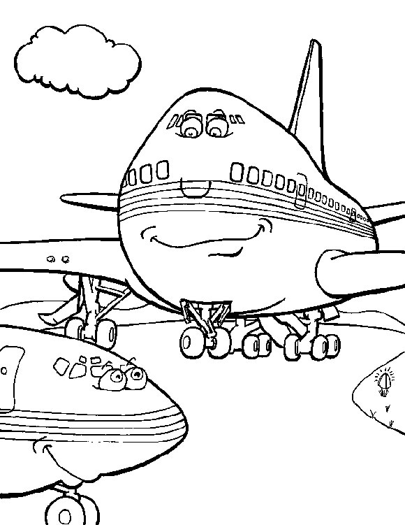 Coloriages avions 7