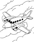 Coloriages avions 12