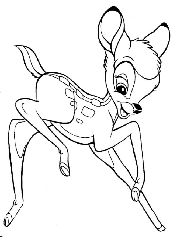 Coloriages bambi 21