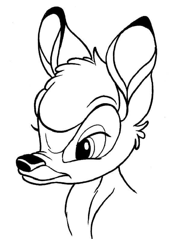 Coloriages bambi 7