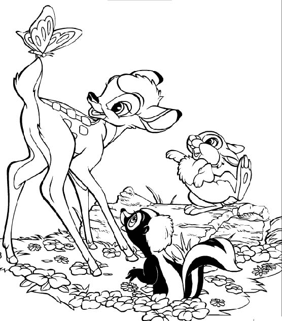 Coloriages bambi 91