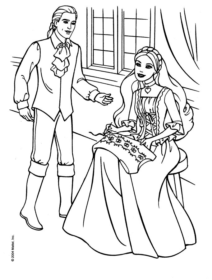 Coloriages barbie 30