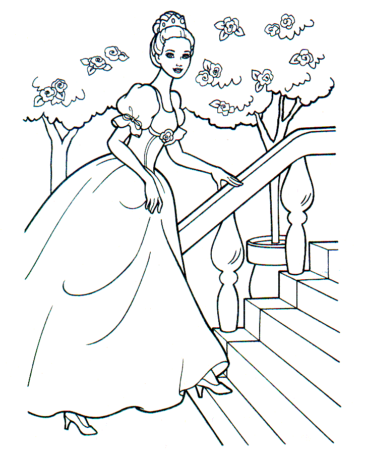 Coloriages barbie 46