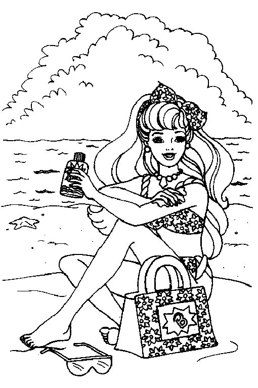 Coloriages barbie 68