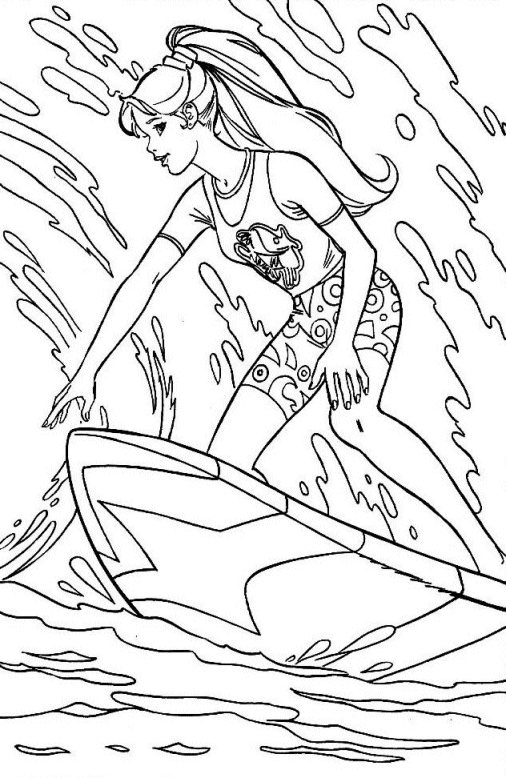 Coloriages barbie 71