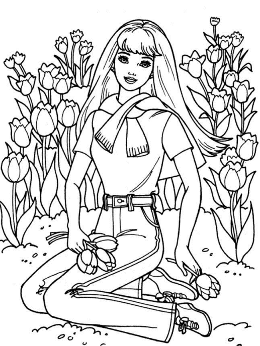 Coloriages barbie 85