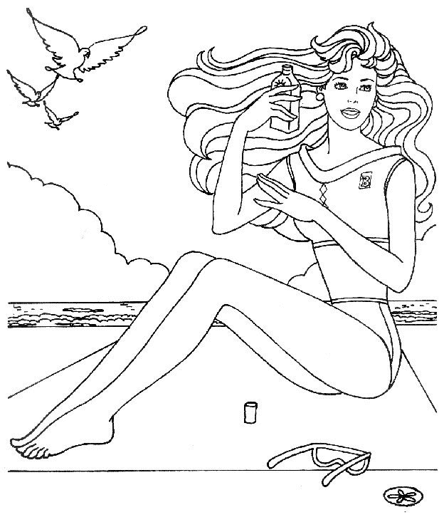 Coloriages barbie 86