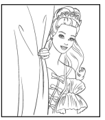 Coloriages barbie casse noisette 1