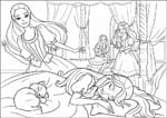 Coloriages barbie mousquetaire 6