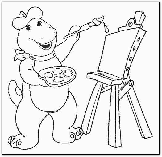 Coloriages barney 11