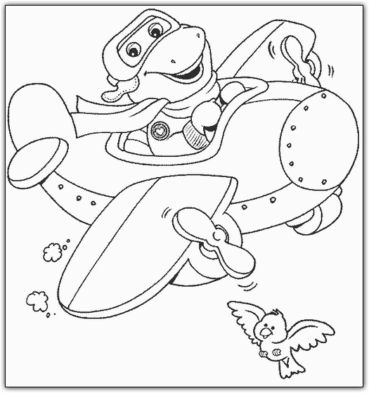 Coloriages barney 12