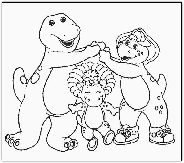 Coloriages barney 16