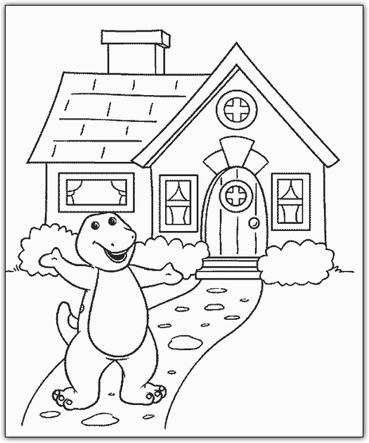 Coloriages barney 20