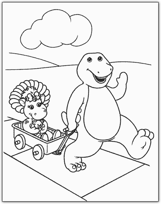 Coloriages barney 21