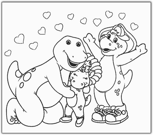 Coloriages barney 22