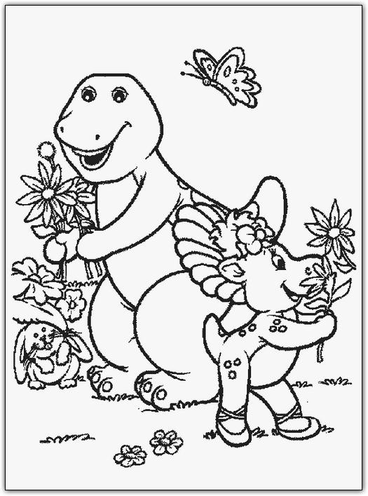 Coloriages barney 4