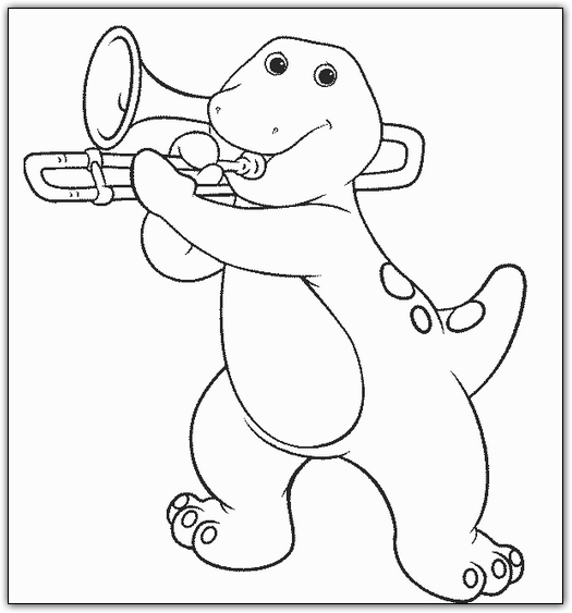 Coloriages barney 47