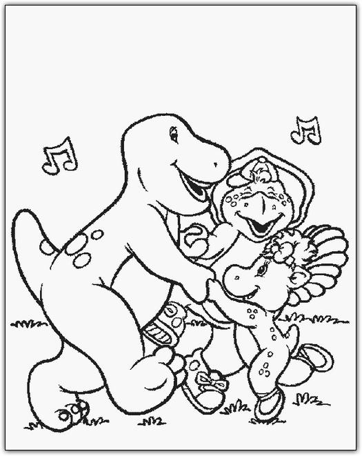 Coloriages barney 55