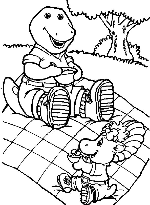 Coloriages barney 59