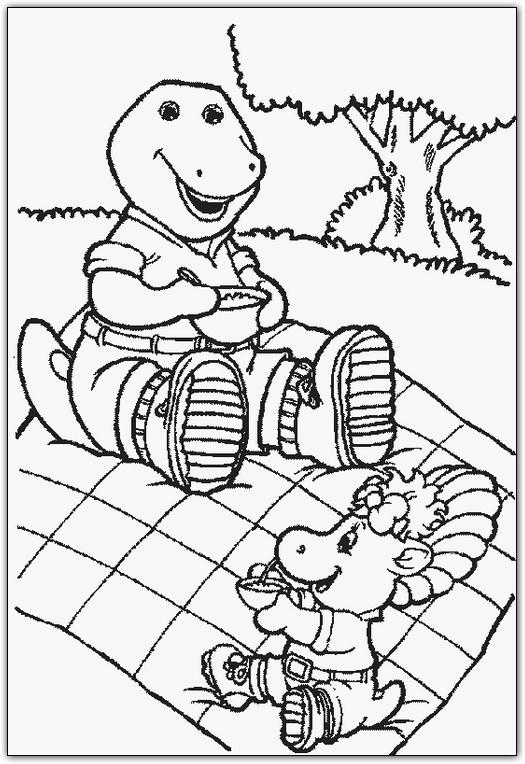 Coloriages barney 6